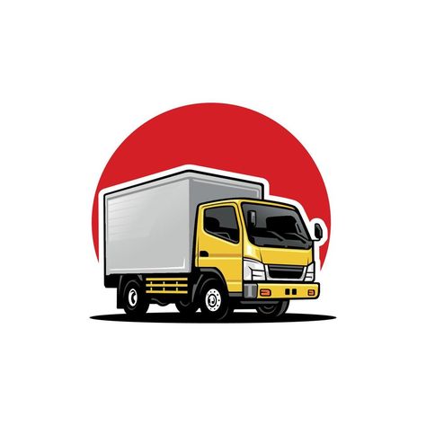 Truk Besar, Decent Wallpapers, Truck Boxes, Sticker Design Inspiration, Delivery Truck, Album Art Design, Asian Love, Truck Art, Ap Art