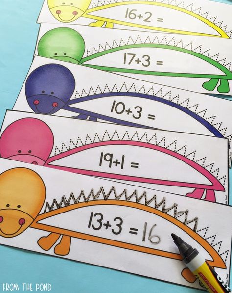 Dinosaur Addition Cards Dinosaur Addition, Dinosaur Math, Numbers Craft, Dinosaur Art Projects, Dinosaur Theme Preschool, Dinosaur Activities Preschool, Numeracy Activities, First Grade Lessons, Dinosaurs Preschool