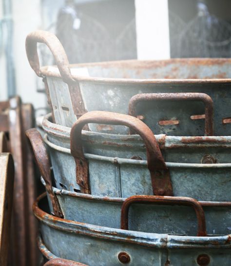 Metal Buckets, Old Bucket, Bucket Brigade, Tin Bucket, Galvanized Buckets, Garden Basket, Old Metal, Metal Bucket, Metal Baskets