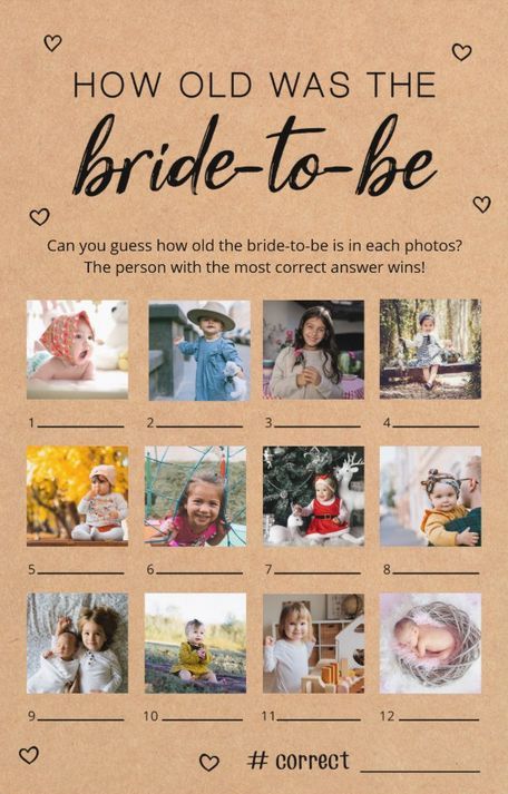 How old was the bride-to-be game cards. Make your Bridal Shower amazing with this fun bridal shower game! Replace each photo with the bride-to-be! afflink Bride Game, Fun Bridal Shower Games, Shower Supplies, Bridal Shower Game, Bridal Brunch, Game Cards, Bridal Shower Party, How Old, Bridal Shower Theme