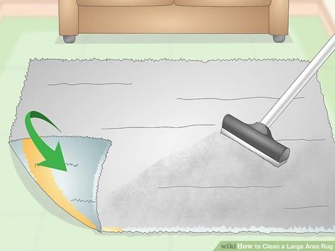 How to Clean a Large Area Rug: 11 Steps (with Pictures) - wikiHow Diy Area Rug Cleaning, Clean Rugs How To, How To Clean Area Rug Diy, How To Clean Area Rug, Cleaning Area Rugs At Home, Cleaning Area Rugs Diy, How To Clean Area Rug At Home, How To Wash Rugs, Rug Cleaning Diy