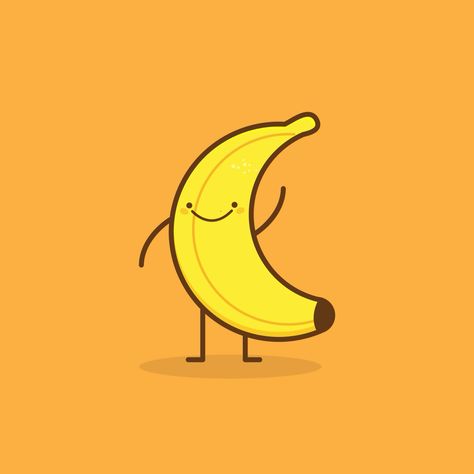 Banana Banana Animation, Pineapple Drawing, Fruit Pictures, Cartoon Banana, Aesthetic Widgets, Funny Fruit, Fruit Picture, Warm Scarves, Banana Art