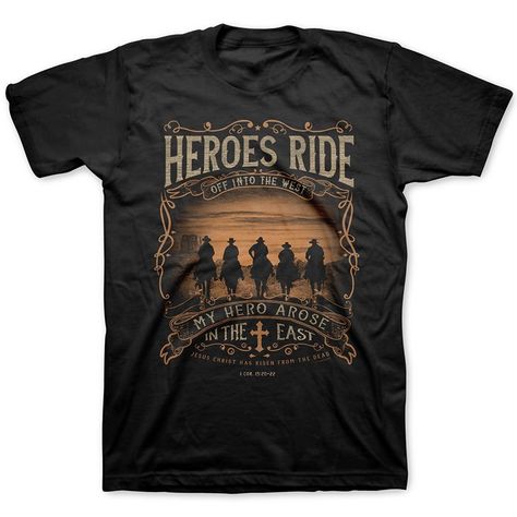 Heroes Ride Adult T-Shirts - Christian Fashion Gifts - CR12MYWT6LA,Men's Clothing, Shirts, T-Shirts  #Men #fashion #clothing #outfits #gifts #T-Shirts Into The West, Fashion Funny, Christian Fashion, Christian Shirt, Funny T Shirts, Mens Tee Shirts, Christian Shirts, Stylish Shirts, Funny T