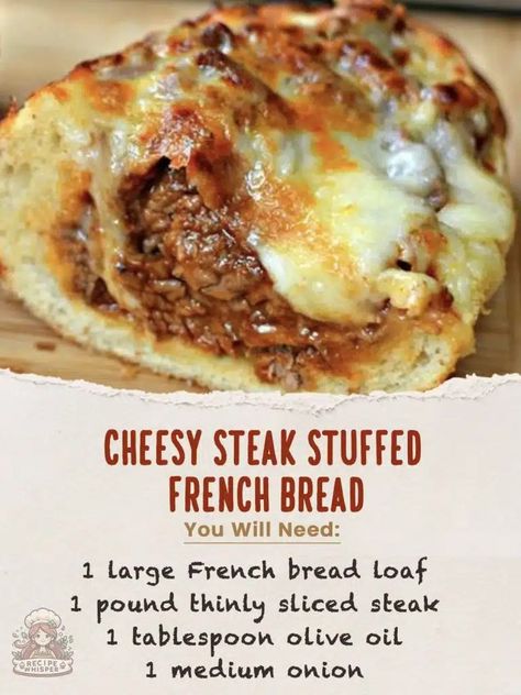 Search Results for “Cheesy Steak Stuffed French Bread” – Recipe Whisper Stuffed French Bread, French Bread Loaf, French Bread Recipe, Sliced Steak, Bread Loaf, Bread Ingredients, Onion Recipes, French Bread, 1 Pound