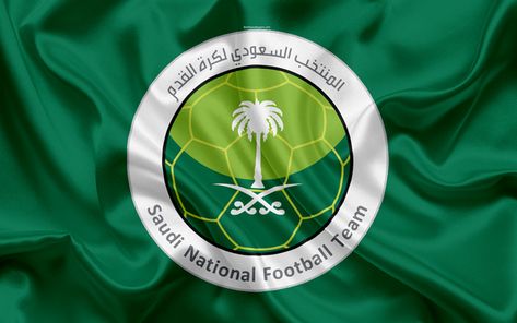 Descargar fondos de pantalla Arabia Saudita, el equipo nacional de fútbol, logotipo, emblema, la bandera de Arabia Saudita, de la federación de fútbol, Campeonato del Mundo, el fútbol, la seda textura Saudi Football Team, Saudi Arabia Football, Saudi Football, Spain National Football Team, Portugal National Football Team, Germany National Football Team, Italy National Football Team, England National Football Team, Saudi Arabia Flag