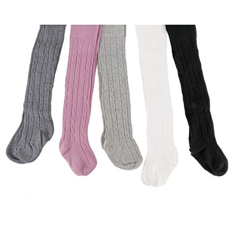 Looching 5 Pack Baby Toddler Girls Cute Cable Knit Cotton Tights Pantyhose Leggings Stocking Pants S23 Years multicoluored -- Click photo to review even more details. (This is an affiliate link). #babygirlclothing Woolen Tights, Cotton Tights, Click Photo, Girl Clothing, Knit Cotton, Toddler Girls