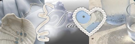 Light Blue Aesthetic Twitter Header, Blue Coquette Header, Light Blue Twitter Header, Blue Header Aesthetic, Light Blue Header, Blue Header Twitter, Head Banner, Yellow Coquette, Coquette Header