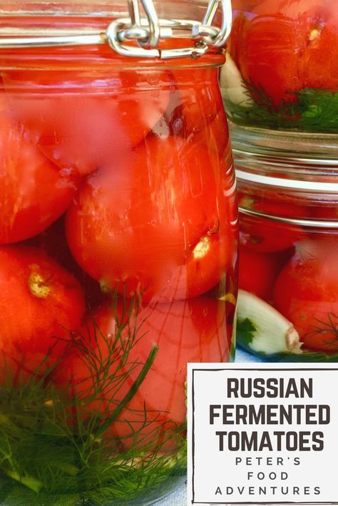 Fermenting Tomatoes, Fermenting Crock Recipes, Soviet Recipes, Fermented Tomatoes, Fermentation Station, Fermented Recipes, Lacto Fermentation, Crock Meals, Pickled Tomatoes