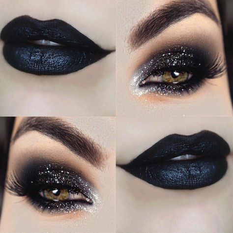 Dark Angel Makeup, Angel Makeup, Halloween Eye Makeup, Witch Makeup, Halloween Makeup Inspiration, Eye Makeup Designs, Goth Makeup, Gothic Makeup, Dark Makeup