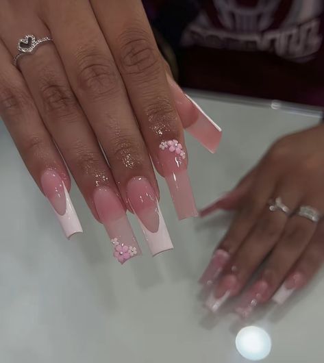 Clean Girl Nails, Inner Garden, Garden Goddess, Girl Nails, Nails Design With Rhinestones, White Acrylic Nails, With Nails, Girly Acrylic Nails, Classy Acrylic Nails