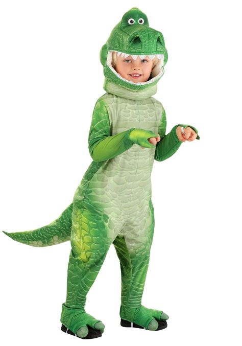 Fantasias Toy Story, Alligator Costume, Pointy Teeth, Rex Costume, T Rex Costume, Baby Alligator, Light Up Costumes, Cute T Rex, Halloween Infantil