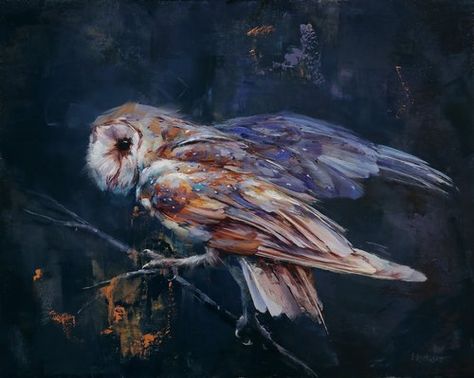 Available paintings — Lindsey Kustusch Lindsey Kustusch, Animal Oil Painting, Owl Artwork, Art On Wood, Owl Painting, Animal Painting, Night Owl, Owl Art, The Veil