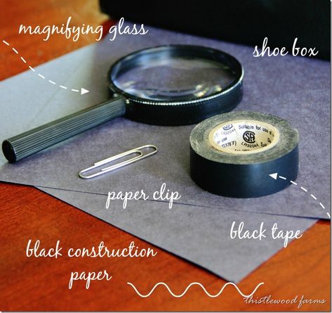 Diy Projector, Phone Projector, Thistlewood Farms, Black Construction Paper, Glass Shoes, Cellular Phone, I Phone, Magnifying Glass, Easy Tutorial