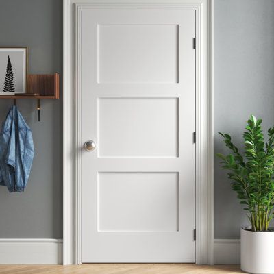 Interior Door Styles Farmhouse, 3 Panel Doors, Interior Shaker Doors, 3 Panel Door, Panel Doors Interior, 5 Panel Doors, Interior Door Styles, Interior Door Knobs, Panel Interior Doors