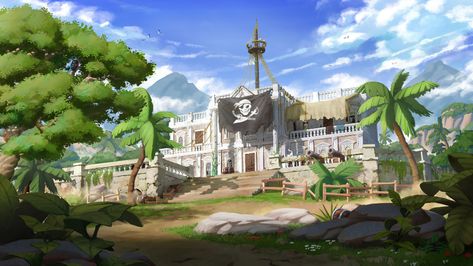 David Silva, Building Concept, Game Environment, The Pirate, Fantasy Map, Pirate Theme, Environment Design, Personal Project, I Hope You