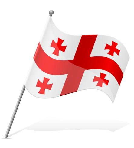 Georgia Illustration, Flag Of Georgia, Georgia Flag, The Flag, Canada Flag, Country Flags, Vector Art, Georgia, Vector Free