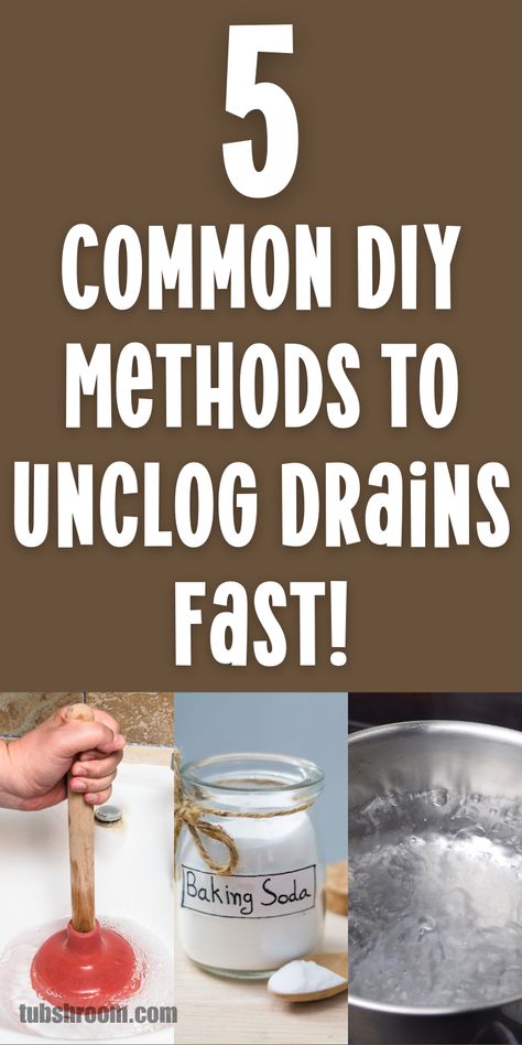 Need help with a clogged drain? Learn how to use a drain snake to remove hair clogs from your bathroom sink, shower, or tub drain with confidence. Save this pin for DIY drain-clearing tips! Homemade Drain Declogger, Diy Drain Unclogger, Unclogging Bathtub, Hair Clogged Drain, Clean Clogged Drain, Drain Unclogger, Clogged Drain Bathtub, Fix Leaky Faucet, Slow Drain