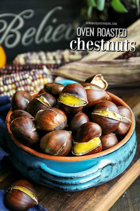 Roasted Chestnuts Oven, Chestnut Recipes, Potato Chip Recipes, Chestnuts Roasting, Recipes Authentic, Fall Recipes Healthy, Pumpkin Banana, Roasted Chestnuts, Nut Recipes