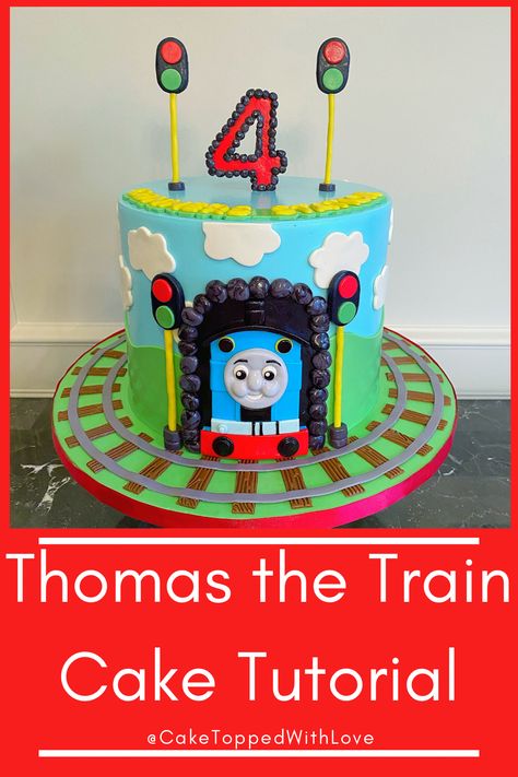 Thomas The Train Birthday Party Cake, Train Birthday Party Cake, Thomas Train Birthday Cake, Thomas And Friends Cake, Thomas Birthday Cakes, Thomas The Train Cake, Thomas Train Birthday, Thomas The Train Birthday, Thomas Train Cake