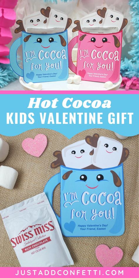 Kids Valentine Ideas, Valentines Dessert, Valentines Diy Kids, School Valentines, Valentine Craft, Valentine Gifts For Kids, Printable Valentines, Kids Valentines, Valentine Chocolate