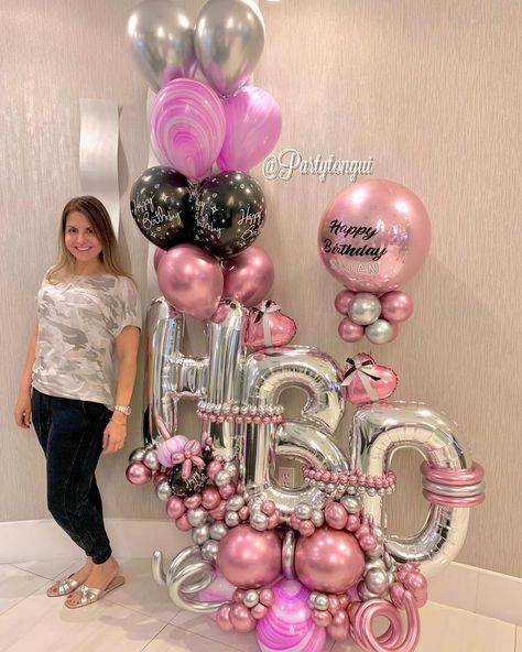 Number Balloons, Balloon Bouquet, Balloon Decorations, Birthday Decorations, Cake Decorating, Balloons, Happy Birthday, Party Decorations, Birthday