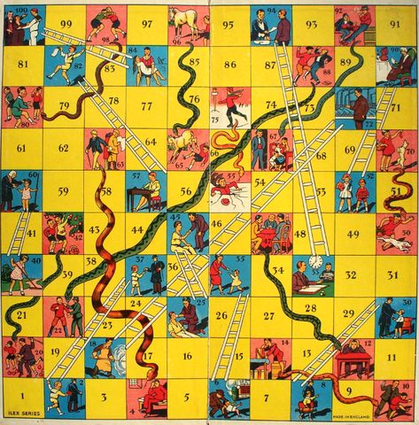 Snakes & Ladders 1: Origins and Versions | DAILY DOSE OF ART Snakes And Ladders Aesthetic, Chutes And Ladders, Ladders Game, Old Board Games, Weird Vintage, Snakes And Ladders, Motion Poster, Vintage Board Games, Paper Games