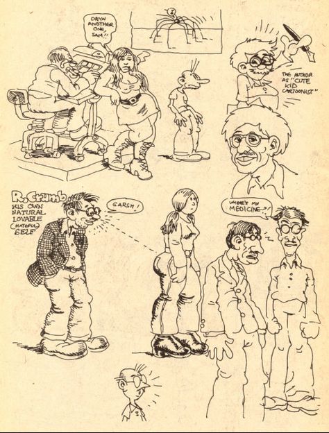 R Crumb Illustrations, Robert Crumb Comics, Robert Crumb Sketchbook, Crumb Art, Robert Crumb Art, R Crumb, Alien Cartoon, 70s Cartoons, Underground Comix