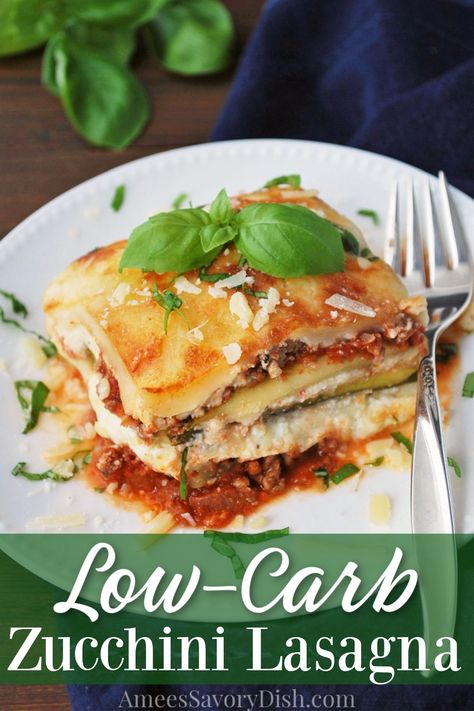 Ground Beef Zucchini Recipes, Healthy Zucchini Lasagna, Veggie Lasagna Recipe, Zucchini Lasagna Recipe, Low Carb Zucchini Lasagna, Sliced Zucchini, Lasagna Recipe With Ricotta, Low Carb Lasagna, Veggie Lasagna