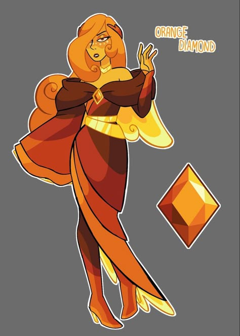 Steven Universe Oc Gems Diamond, Citrine Steven Universe, Yellow Diamond Steven Universe Fanart, Su Diamond Oc, Gem Oc Steven Universe, Orange Diamond Steven Universe, Red Diamond Steven Universe, Steven Universe Fusion Oc, Steven Universe Red Diamond