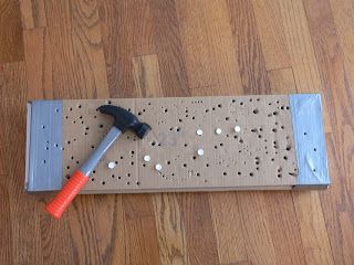 Preschool Mommy: Hammering Board Tinkering Station, Summer Activity For Kids, Hammer And Nail, Preschool Program, Preschool Centers, Preschool Programs, Life Skills Activities, Education Books, Summer Activity