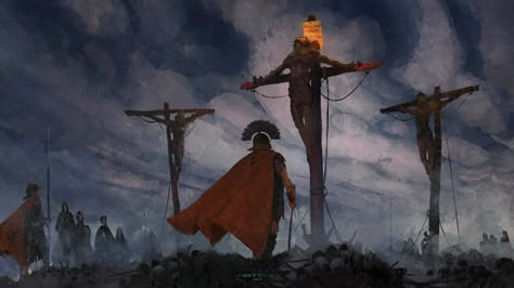 ArtStation - IT IS FINISHED, ARMAND SERRANO Armand Serrano, Bible Artwork, Biblical Artwork, Jesus Artwork, The Crucifixion, Jesus Christ Artwork, Jesus Christ Art, Christian Artwork, Jesus Is King