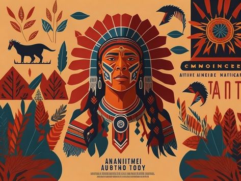 Happy Native American Heritage Day Creative Background Design#pikbest##Backgrounds