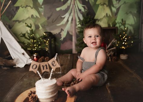 Gabe, Big Lake, MN ~ Milestone Photographer Prop Cake, Bear Outfit, Lumberjack Birthday, 1st Birthday Pictures, 1st Birthday Photoshoot, Plaid Set, Set Photo, Personalized Onesie, Bear Outfits