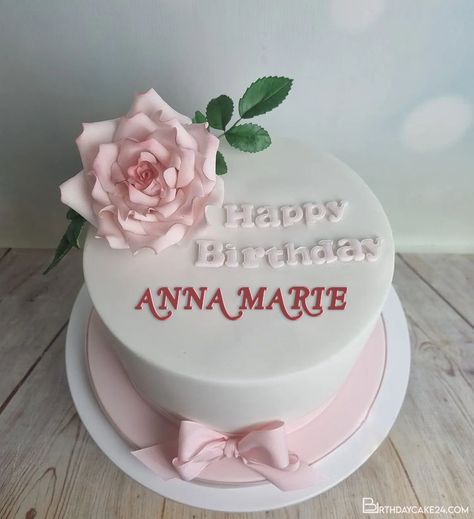 Pink Rose Flowers Birthday Cake With Name Edit Happy Birthday Cake With Name Edit, Birthday Wishes With Name Edit, Happy Birthday Cakes For Women, Cake Messages, Cake Name Edit, Birthday Cake With Name Edit, Birthday Cake Messages, Flowers Birthday Cake, Rosé Birthday Cake