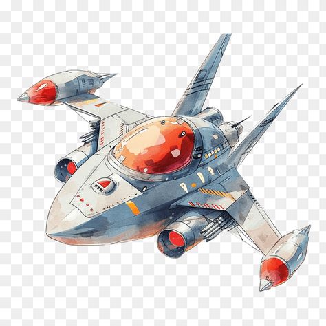 Futuristic Spaceship Watercolor Clipart Spaceship Watercolor, Spaceship Clipart, Bumble Bee Clipart, Spaceship Drawing, Futuristic Spaceship, Lion Clipart, Monster Clipart, Star Clipart, Balloon Clipart