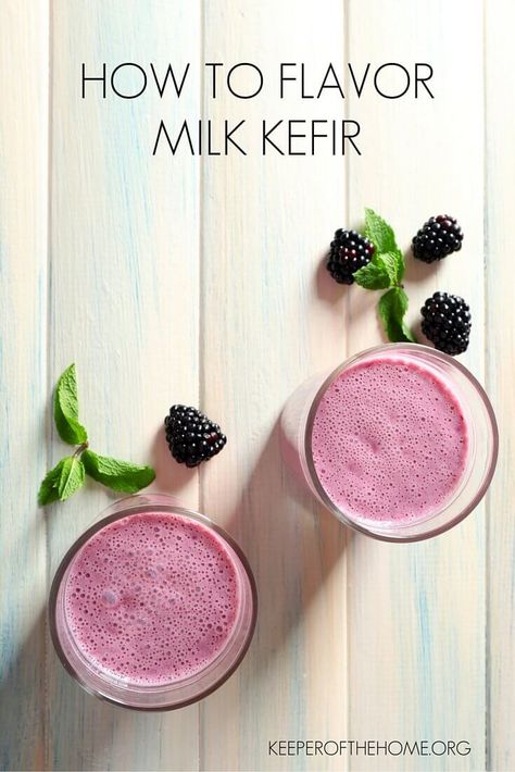 Kefir Flavors, Milk Kefir Recipes, Kefir Drink, Resep Vegan, Kefir Benefits, Thm Drinks, Fermented Dairy, Kefir Yogurt, Fermented Milk