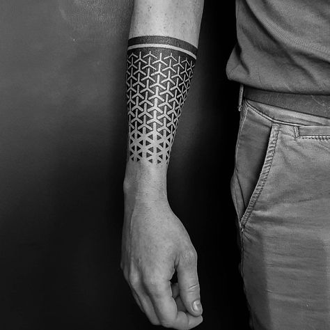 #geometric #geometrictattoo #sacredgeometry #sacredgeometrytattoo #geometry #geometrytattoo #fullsleeve #fullsleevetattoo #dotworkers #dotwork #dotworktattoo #patternwork #pattern #patterntattoo #arm #armtattoo #blackworktattoo #blackwork #geometricartist #geometrical #hexagon #psychedelic #forearm | 1571273 Geometric Hexagon Tattoo, Ten Tattoo, Geometric Tattoo Hand, Geometric Tattoo Sleeve Designs, Geometric Tattoo Pattern, Hexagon Tattoo, Geometric Sleeve Tattoo, Forearm Band Tattoos, Band Tattoo Designs