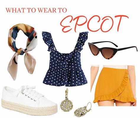 What to wear to EPCOT What To Wear To Epcot Ideas, Epcot Disneybound Outfits, Epcot Outfit Ideas Winter, What To Wear To Epcot, Epcot Outfits Women, Epcot Outfit Ideas Women, Disney Looks Inspired Outfits, Outfits For Epcot, Epcot Disneybound