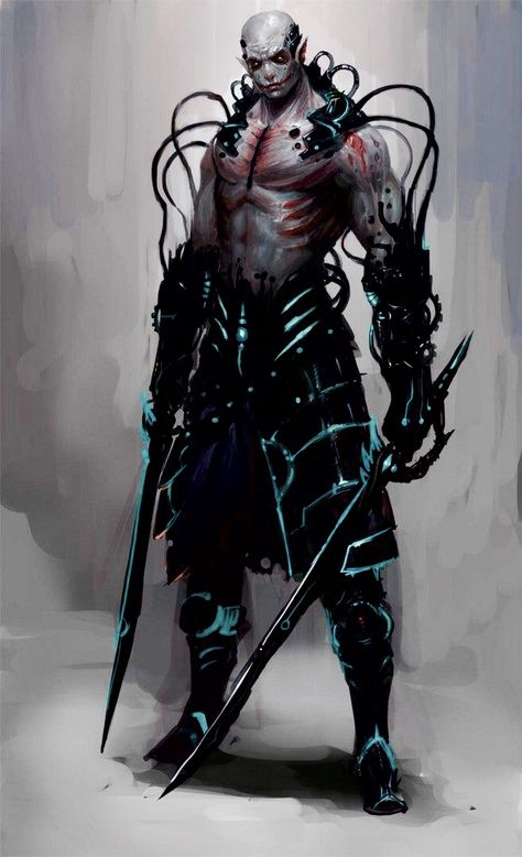 Nail Bat, Male Elf, Cyberpunk Rpg, Arte Cyberpunk, Cyberpunk Character, Monster Concept Art, Cyberpunk Art, Money Today, Fantasy Warrior