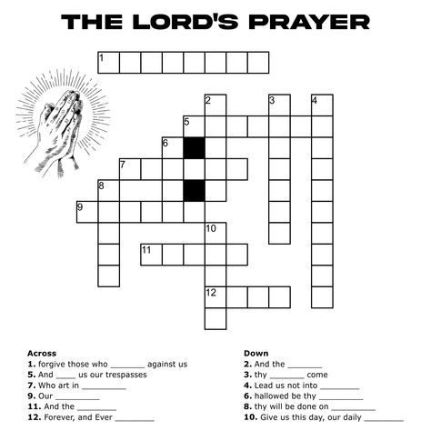 Prayer Crossword Puzzles for Kids Christian Crossword Puzzles For Adults, Bible Crossword Puzzles Free Printable, Sunday School Crossword, Crossword Puzzles For Kids, Thanksgiving Crossword, Bible Activity Sheets, Bible Crossword Puzzles, Christian Puzzles, Book Of Prayers