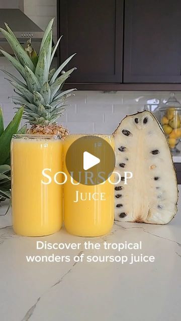 Juice For Congestion, Juicing With Apples, Soursop Pulp Recipes, Soursop Smoothie Recipes, Juicing For Inflammation, Soursop Recipes, Soursop Smoothie, Soursop Juice Recipe, Alkaline Drinks