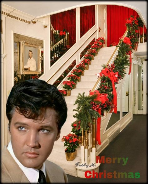 Graceland Christmas, Elvis Christmas, Elvis Presley Christmas, Elvis Photos, Elvis Presley Images, Memphis Tennessee, Graceland, Christmas Pictures, Elvis Presley