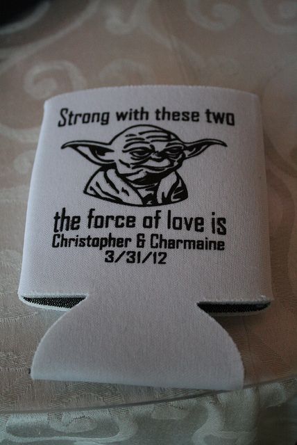 IMG_1044 by cnhamilton, via Flickr Star Wars Wedding Favors, Opera House Wedding, Geek House, Star Wars Wedding Theme, Nerd Wedding, Geeky Wedding, Nerdy Wedding, Vintage Diner, Geek Wedding