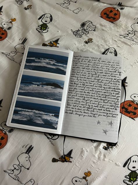 Songs About The Ocean, Ocean Journal Page, Ocean Journal Ideas, Beach Journal Ideas, Song Book Journal, Beach Journaling, 2024 Journal Ideas, Journal Ideas Cover, Music Journal Ideas