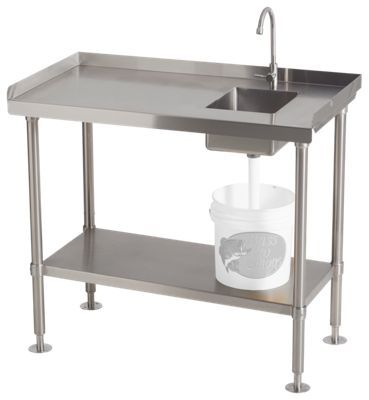 RM Industries Stainless Steel Fillet Table | Bass Pro Shops Outdoor Fish Cleaning Station, Cleaning Station Ideas, Fish Cleaning Station Ideas, Fish Cleaning Station, Fish Cleaning Table, Cleaning Station, Coffee Trailer, Pallet Kitchen, Dirty Kitchen