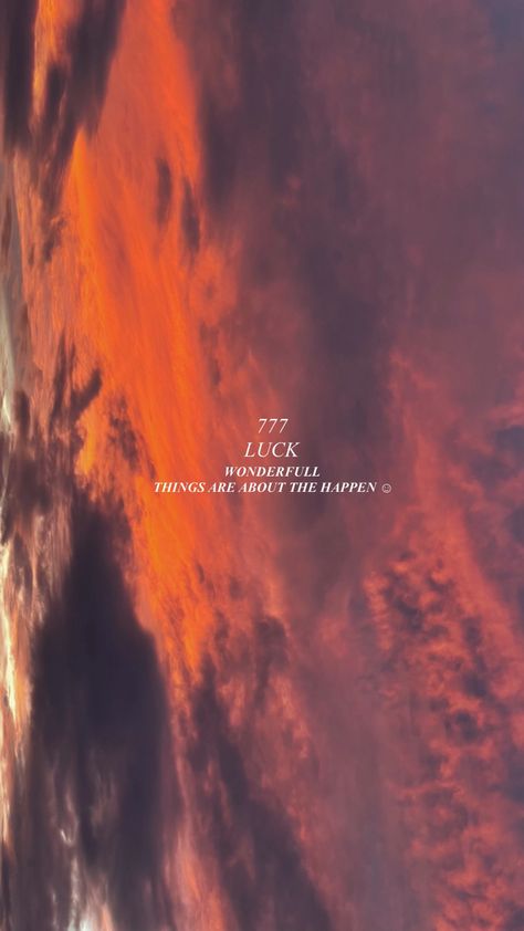 Good Luck Wallpaper Iphone, 777 Luck Wallpaper, Luck Wallpaper, Tiktok Tutorial, Number Wallpaper, Spiritual Wallpaper, Words Wallpaper, Orange Aesthetic, Iphone Wallpaper Tumblr Aesthetic