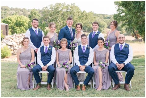 Groomsmen Vest Only, Groomsmen Attire Navy, Lilac Wedding Themes, Lavender Wedding Colors, Vintage Wedding Colors, Groom And Groomsmen Suits, Country Ranch, Wedding Parties Colors, Blue Wedding Inspiration