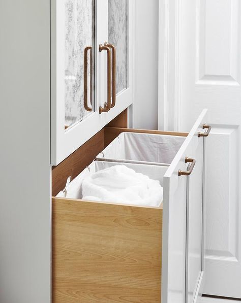 Keep your bathroom clean and well organized Bathroom Linen Closet With Hamper, Bathroom Linen Cabinet With Hamper, Linen Closet With Laundry Hamper, Bathroom Clothes Storage, Linen Cabinet With Laundry Hamper, Linen Closet With Hamper, Pull Out Hamper Cabinet, Laundry Hamper In Bathroom, Pull Out Laundry Hamper