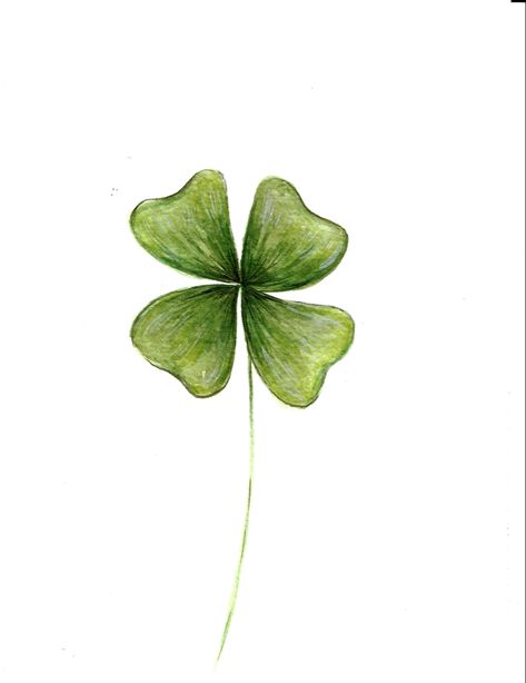 Four Leaf Clover Watercolor, Printable Posters Wall Art, Small Hand Tattoos, Watercolor Flowers Paintings, Watercolor On Paper, Diy Canvas Art Painting, Green Flower, Cute Backgrounds, Four Leaf