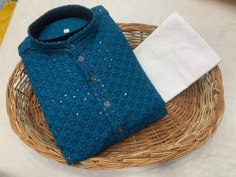 Chicken Kurta, Kurta For Wedding, Men's Kurta Pajama, Party Wear Kurta, Wedding Notes, Men's Kurta, Wedding Party Wear, Dress Neck, Indian Kurta